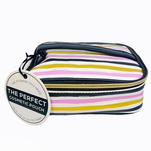 🛍 Under One Sky Striped Cosmetic Bag